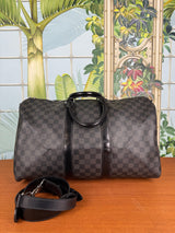 Louis Vuitton Keepall 45, Damier Graphite