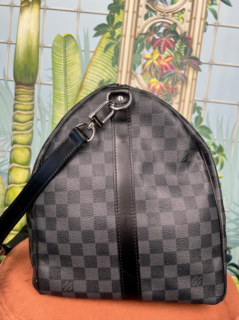 Louis Vuitton keepall 55 bandouliere damier black