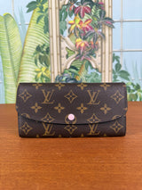 Louis Vuitton Monogram Canvas Emilie Wallet rose pudre
