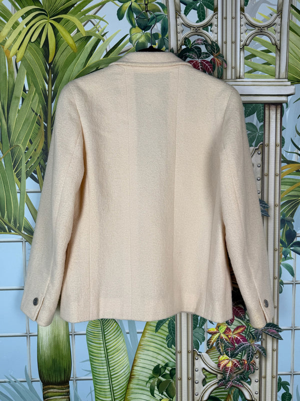 Chanel vintage cream tweed blazer