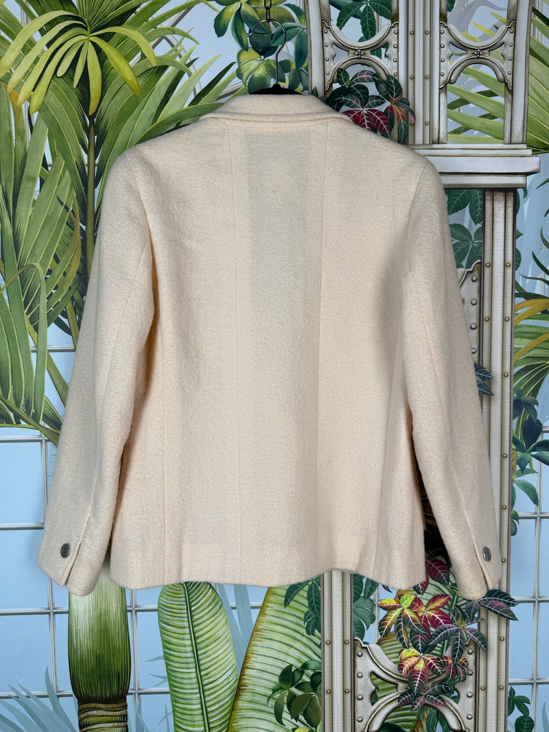Chanel vintage cream tweed blazer