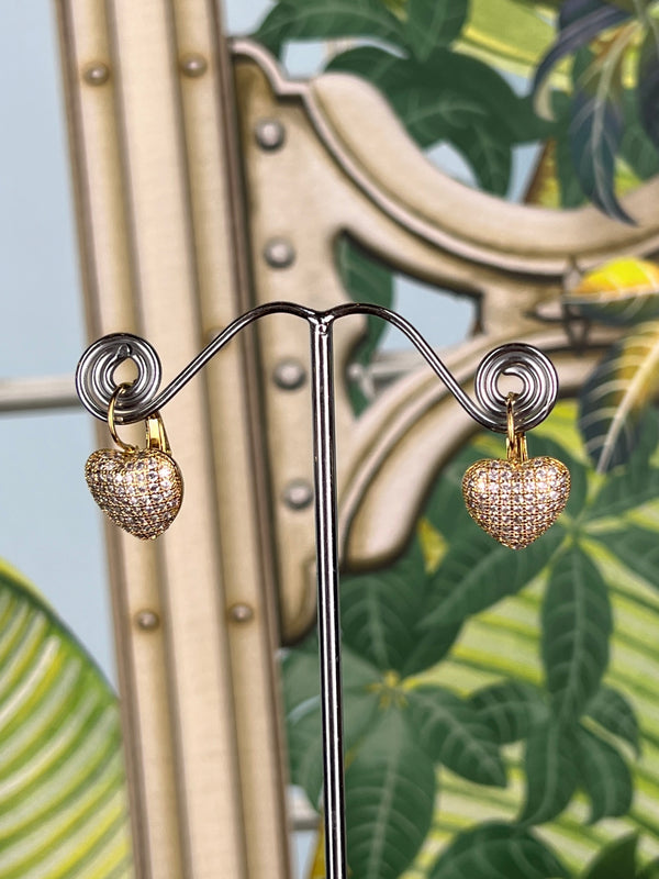 Swarovski earrings heart