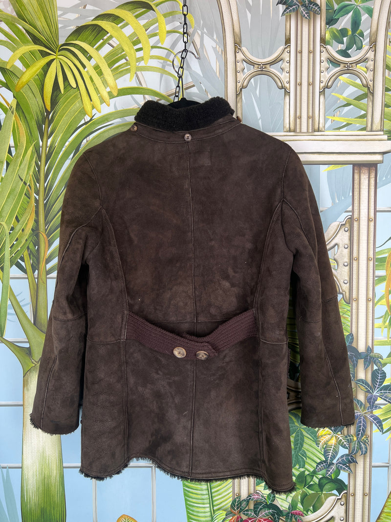 Dolce & Gabbana leather coat size 9-10 years