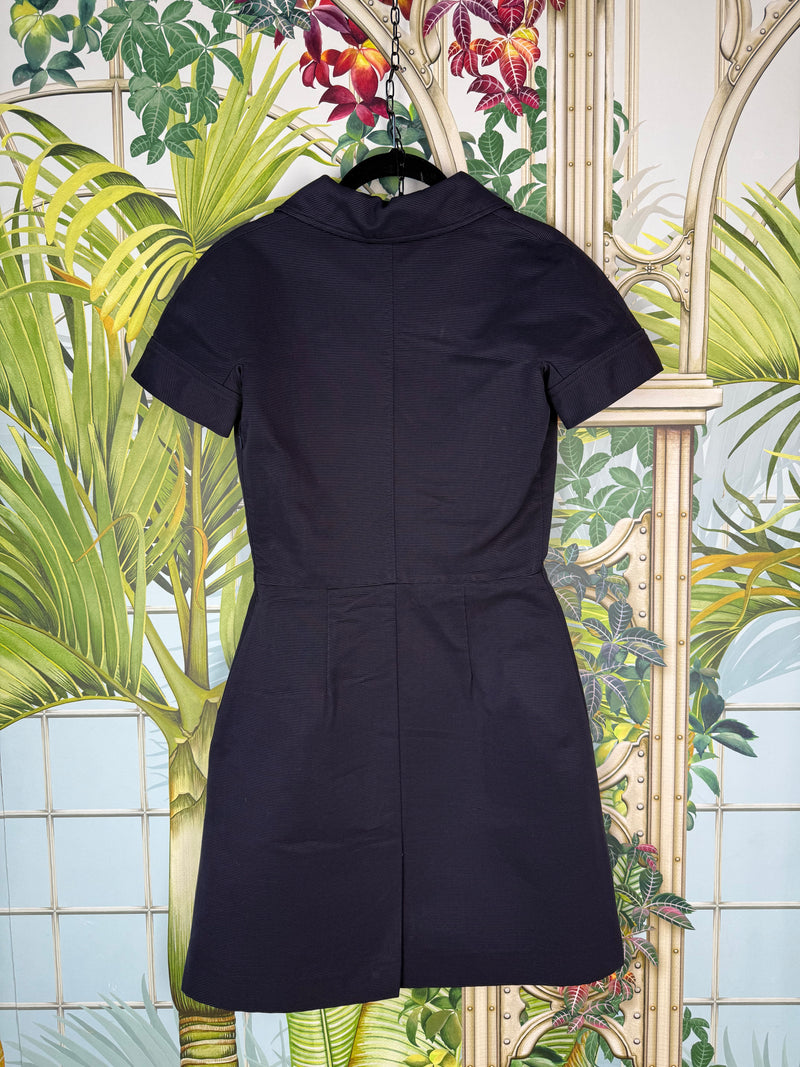 Christian Dior Double Liens Ceinture dress Bleu Marine