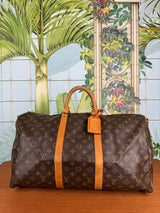 Louis Vuitton Keepall 50, monogram canvas