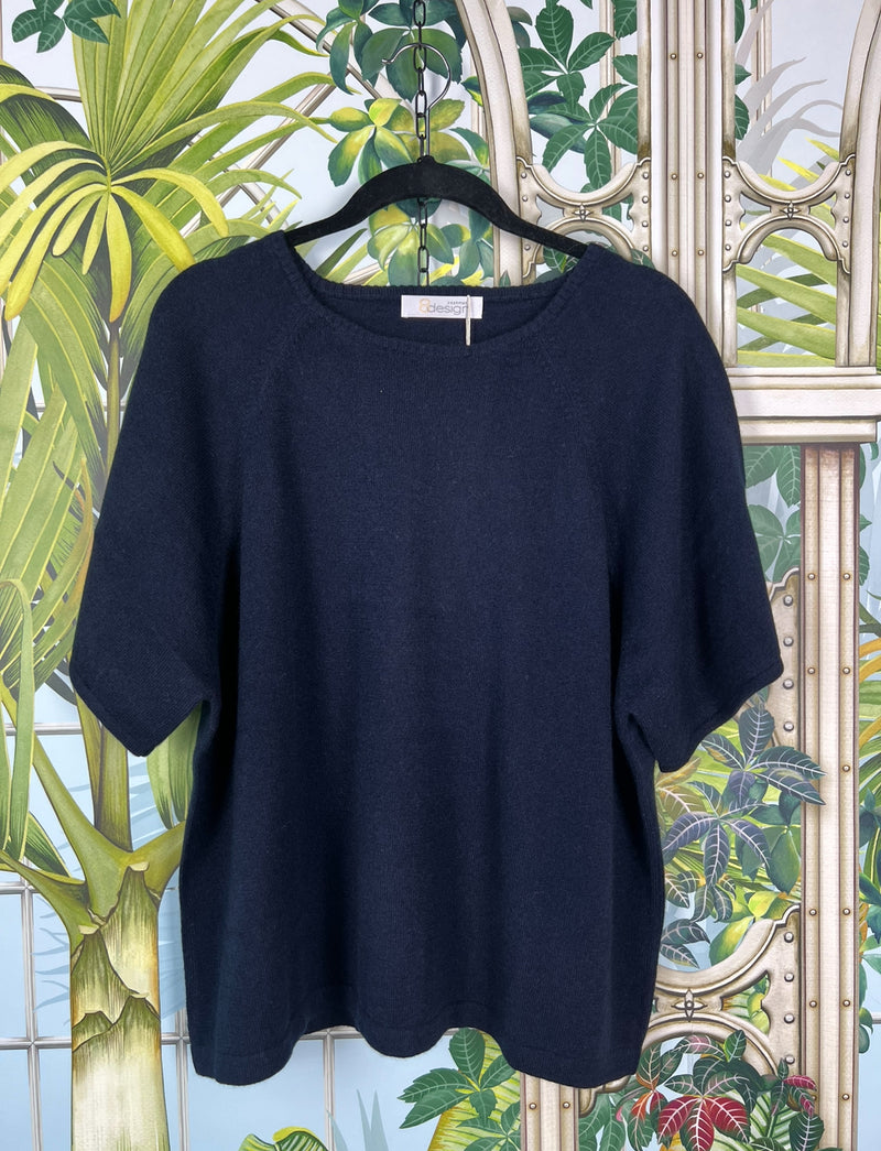 8 Design Sofia cashmere sweater navy blue
