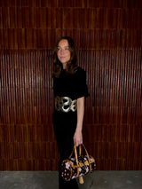 Roberto Cavalli Cintura snake specchio las pit belt