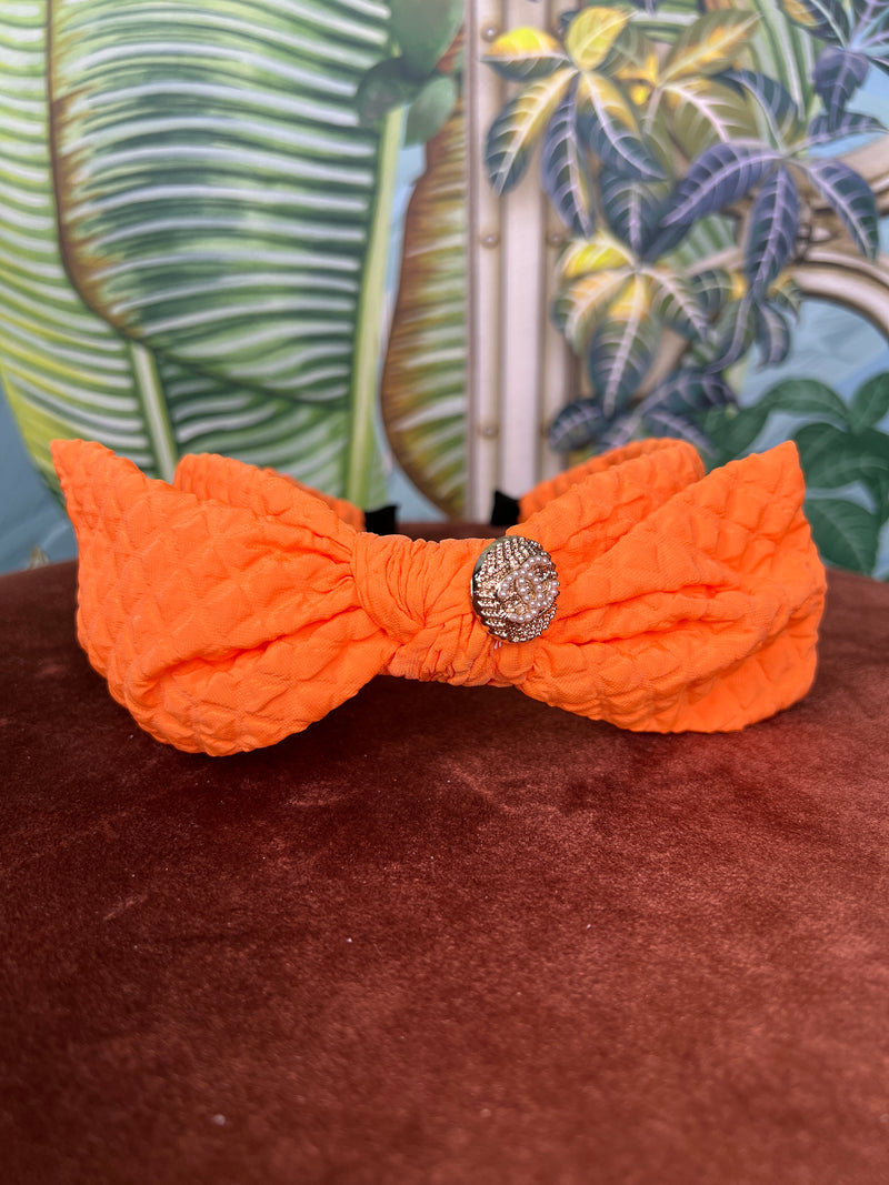 Repurposed Hairband CC orange