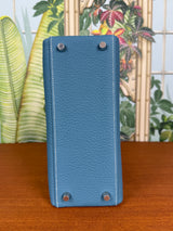 Hermès Kelly 25 retourne blue jean, togo, palladium hardware