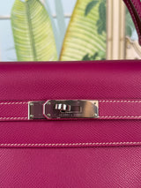 Hermès Kelly 32 Epsom Leather Retourne Tosca Candy with Palladium Hardware