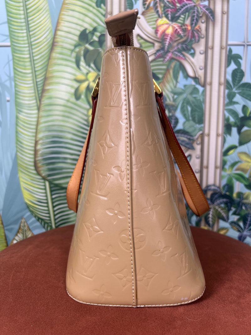 Louis Vuitton vernis Houston bag beige