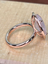 Thomas sabo rosé gold round quarts ring