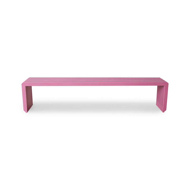 Slatted bench hot pink L