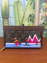 Louis Vuitton limited edition 2018´s christmas animation zippy wallet