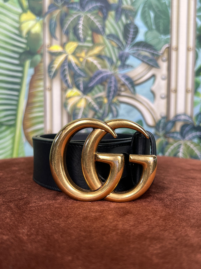 Gucci GG belt black