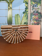 Cult Gaia ark ash multicolor small handbag