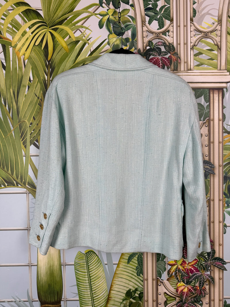Chanel Vintage Tweed Set Light Blue