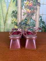 Sophia Webster Pirouette ballet low slingback baby pink/glitter