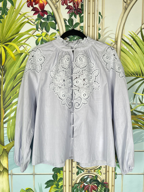 By Malina blouse light blue