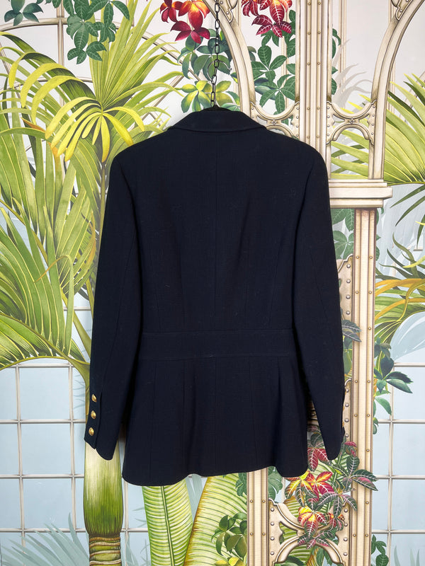 Chanel blazer dark blue