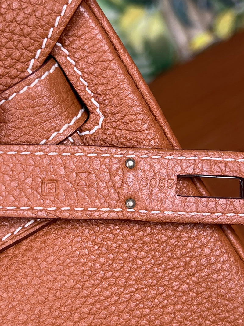 Hermés Birkin 30 gold togo retourne