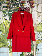 Vintage Christian Dior Set Red