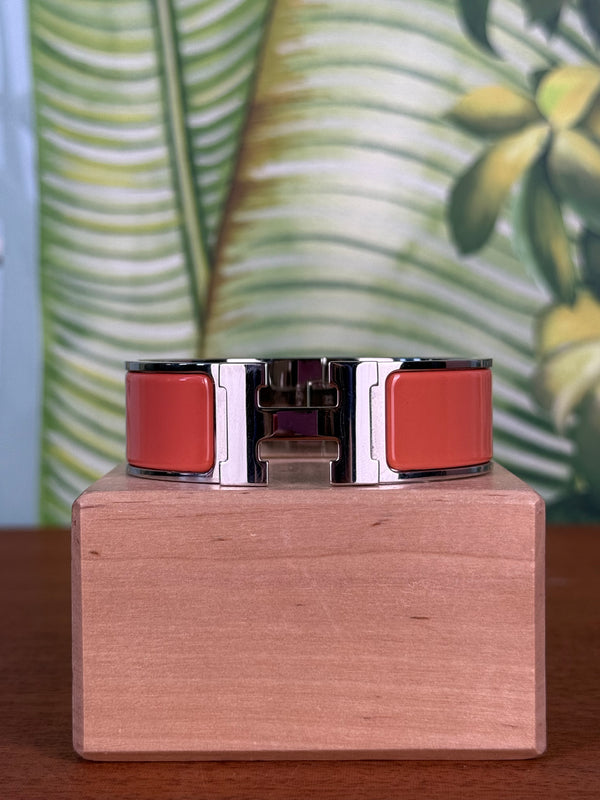Hermès Clic Clac H Bracelet corali GM