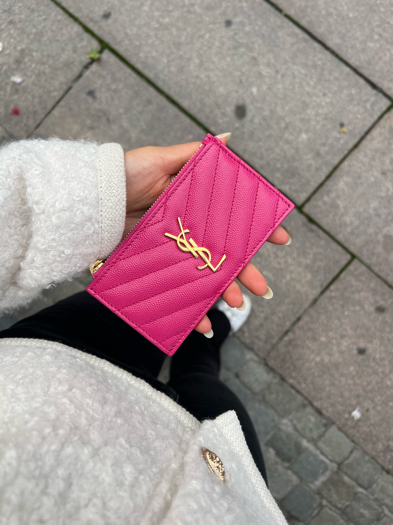 Saint Laurent Monogram Zipped Cardholder