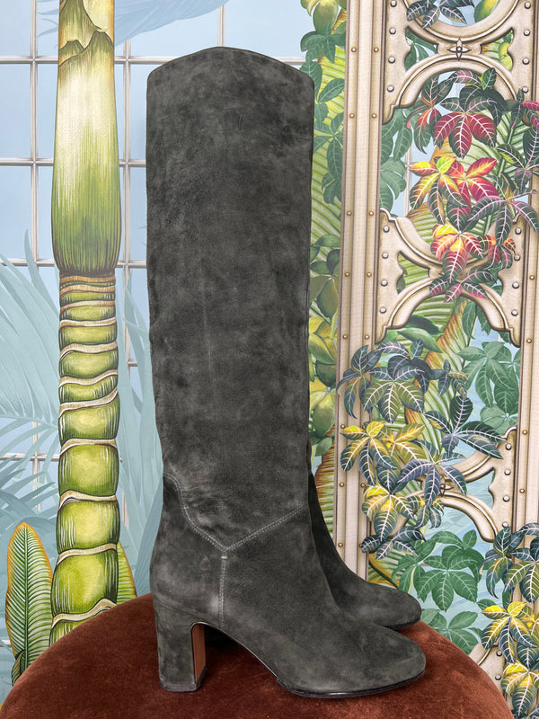 Bibi Lou knee-high boots khaki suede