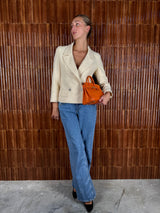 Chanel vintage cream tweed blazer