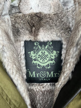 Mr&Mrs fur parka jacket green