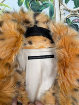 Fur deluxe impression de paris leopard fur jacket