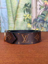 Louis Vuitton Leather LV Circle Reversible Belt Brown / Black