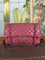 Chanel Double Flap Bag medium old pink