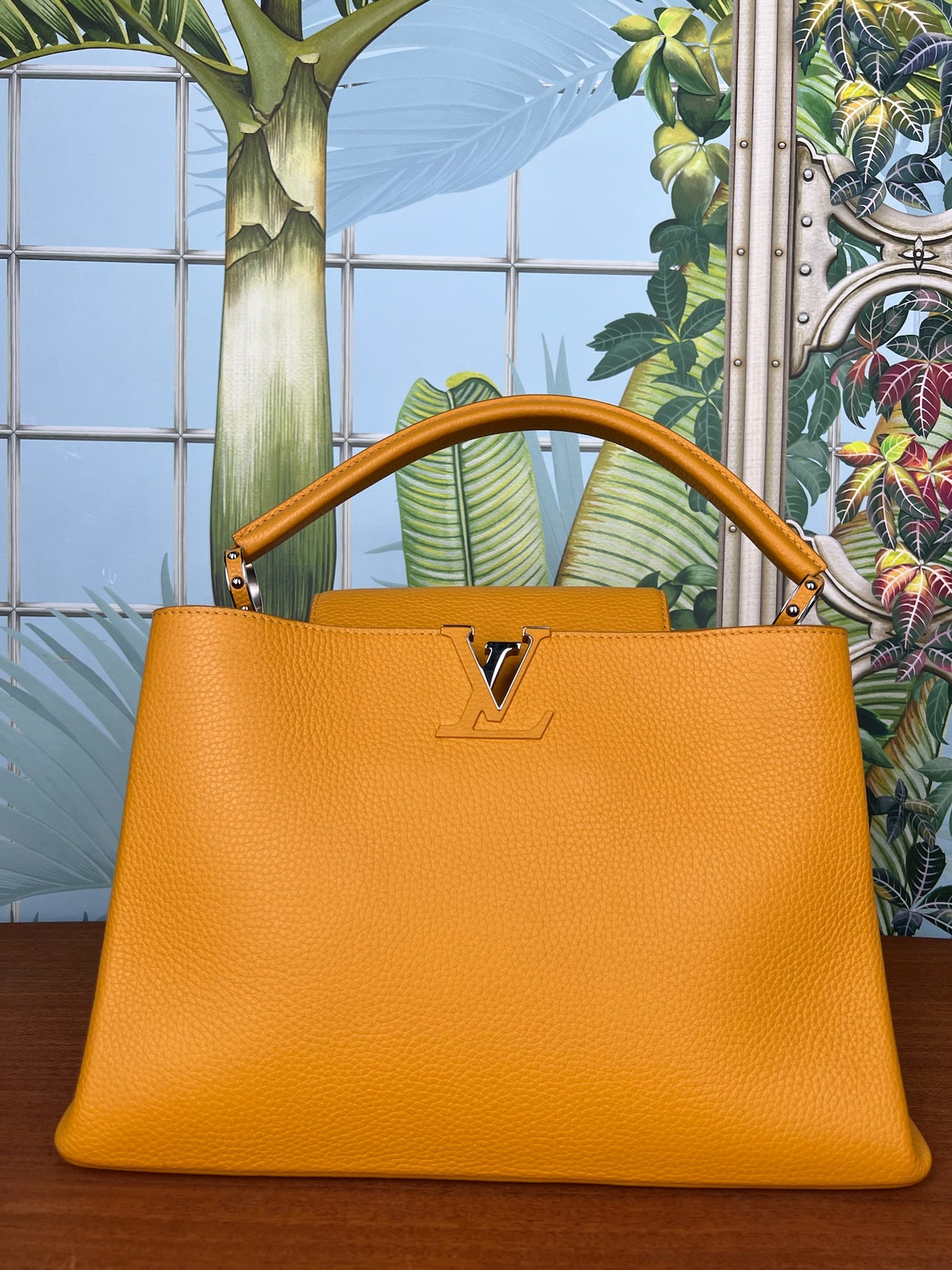 Louis Vuitton Capucines MM yellow – A Piece Lux