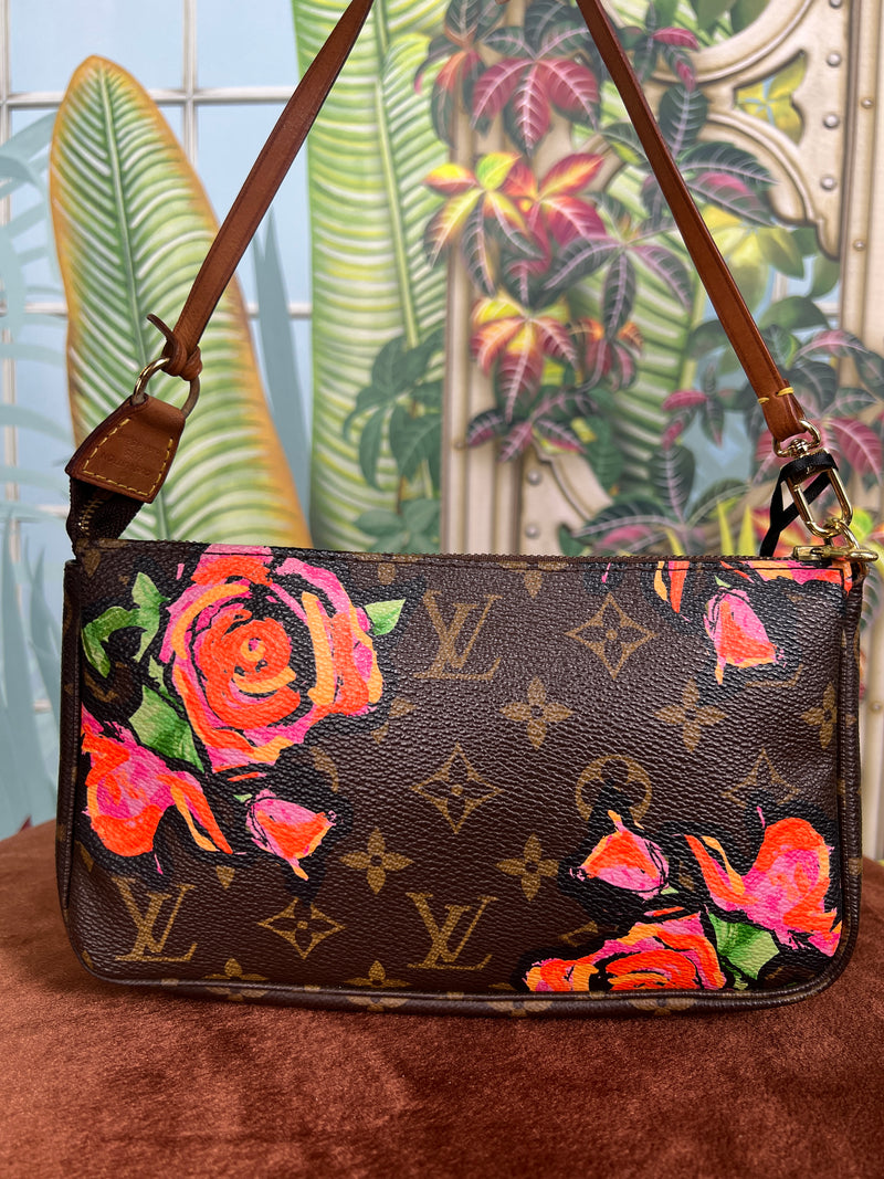 Louis Vuitton x Stepen Sprouse roses pochette Accessoire