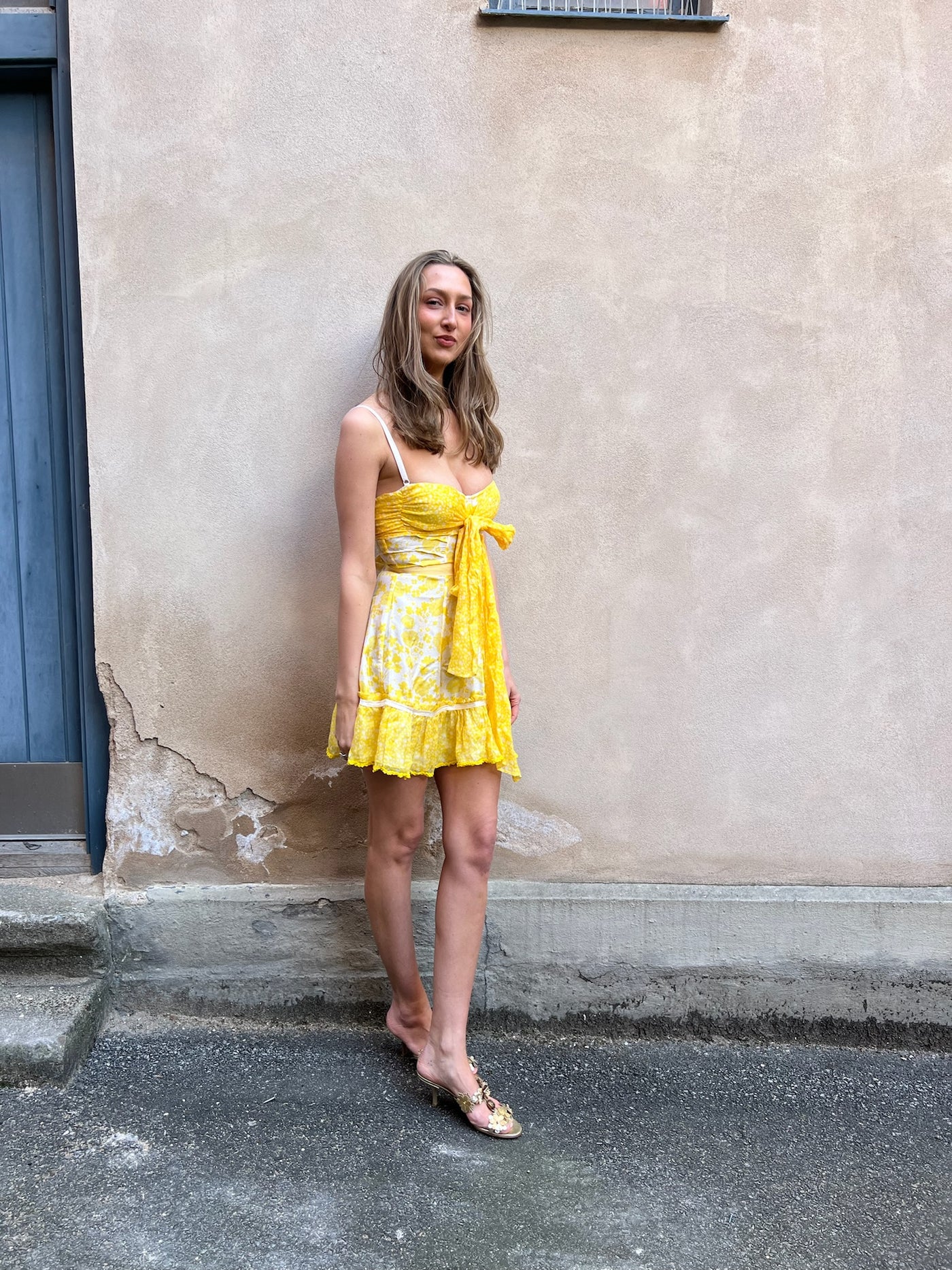 Dolce & Gabbana yellow flower dress – A Piece Lux