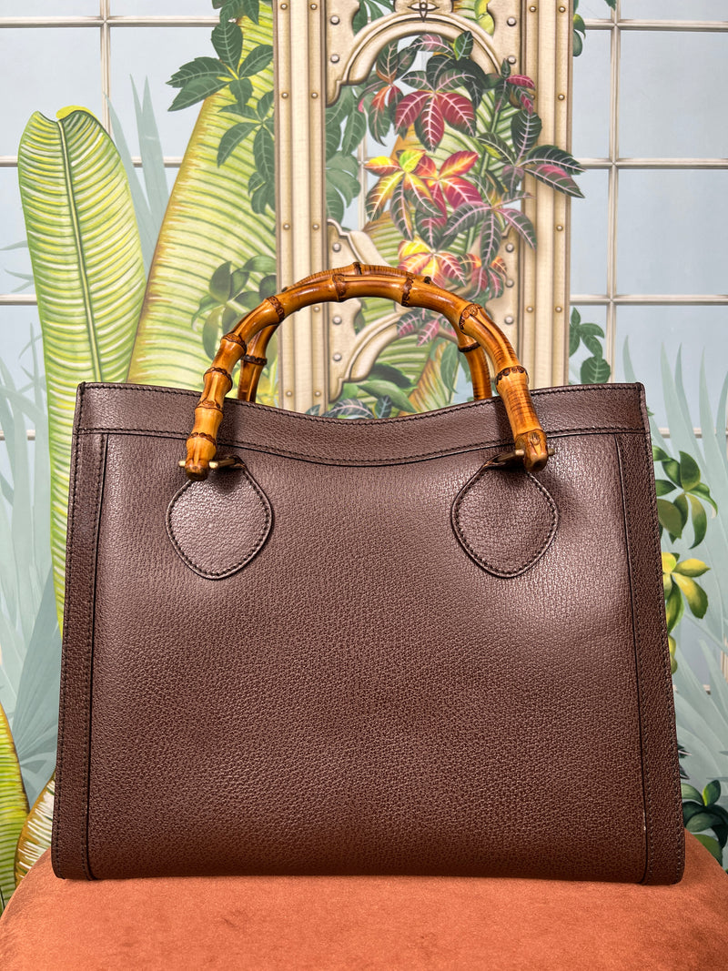 Gucci Diana bamboo shopper bag brown