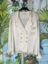 Chanel vintage silk blouse