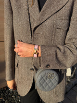 Hermès Clic Clac H Bracelet rose nacarat/gold