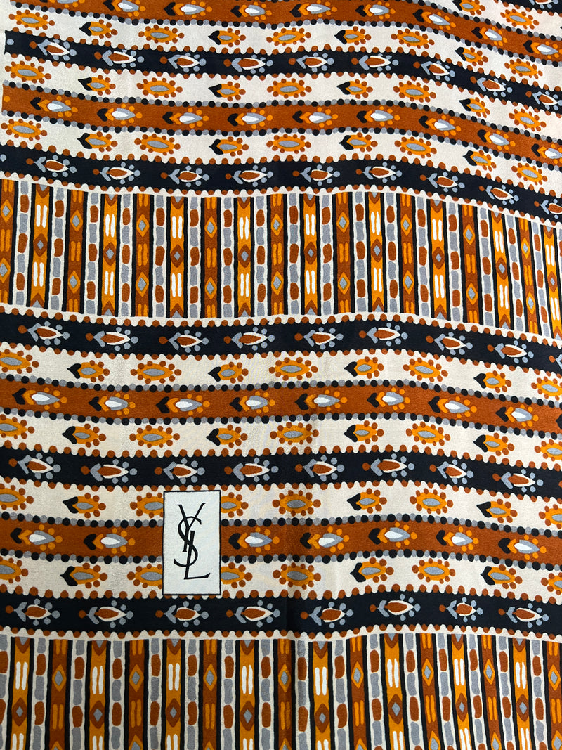 Yves Saint laurent scarf brown