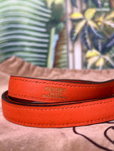 Hermés vintage Kelly 28 retourne orange