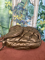 Chanel Bubble quilt flap bag bronze