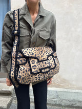 Pierre Hardy leopard suede bag