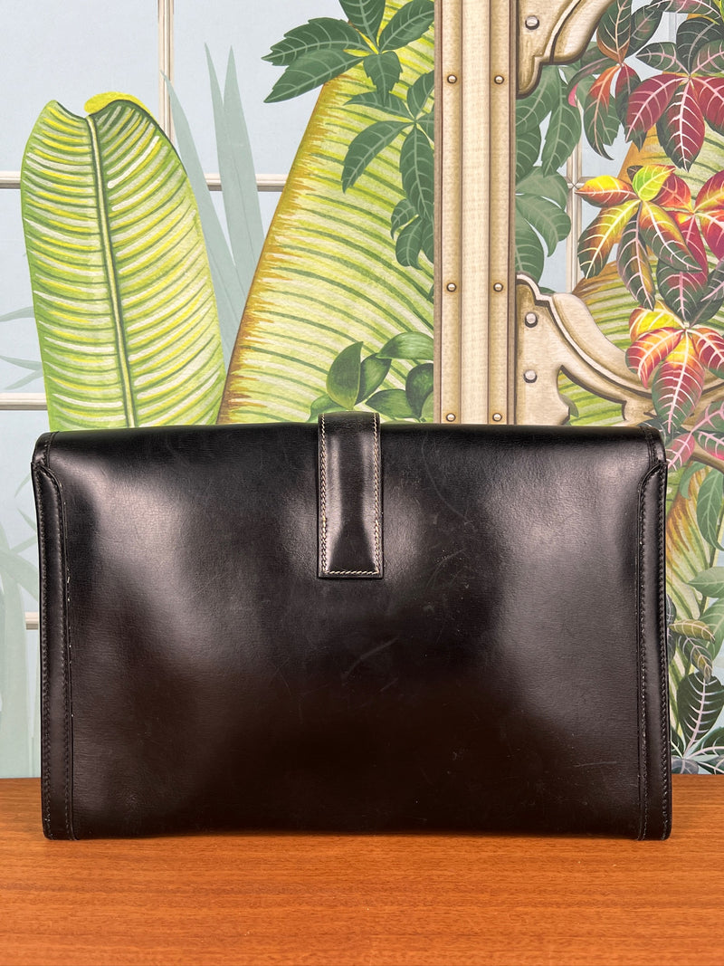 Hermés jige GM leather clutch