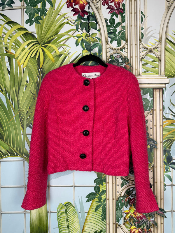 Christian Dior pink tweed jacket