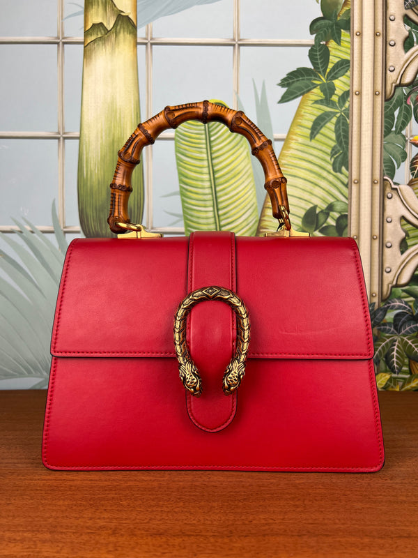 Gucci Dionysus bamboo bag red large