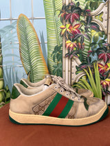 Gucci Screener GG trainers dirty design, size 43