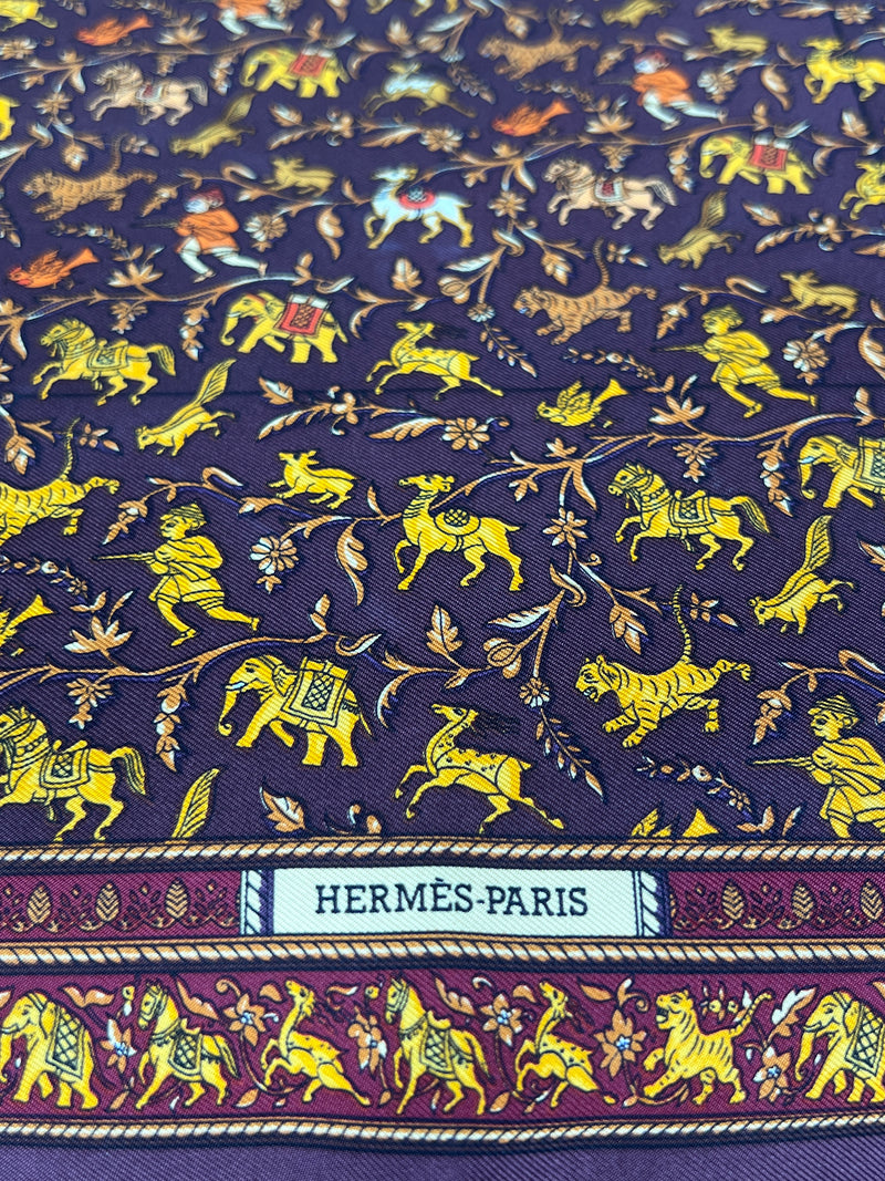 Hermés silk scarf 45 chosen en inde