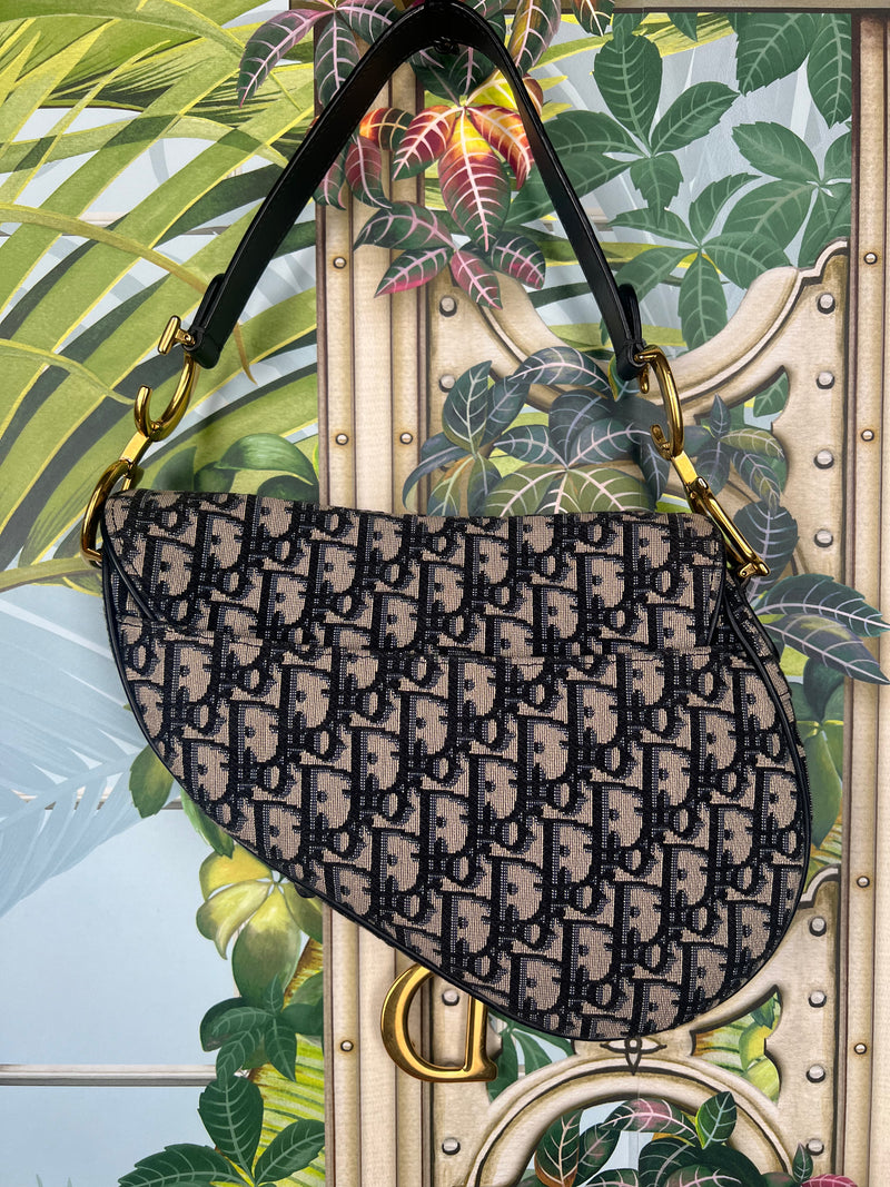 Christian Dior saddle bag blue